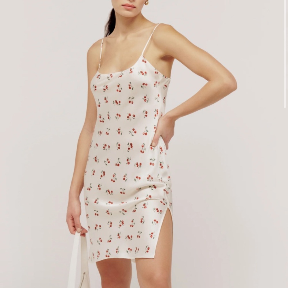 NWT Reformation rhea silk dress